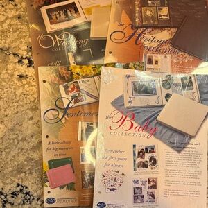 Creative Memories Heritage and Baby Collection Journals - Pink, Blue, Cream